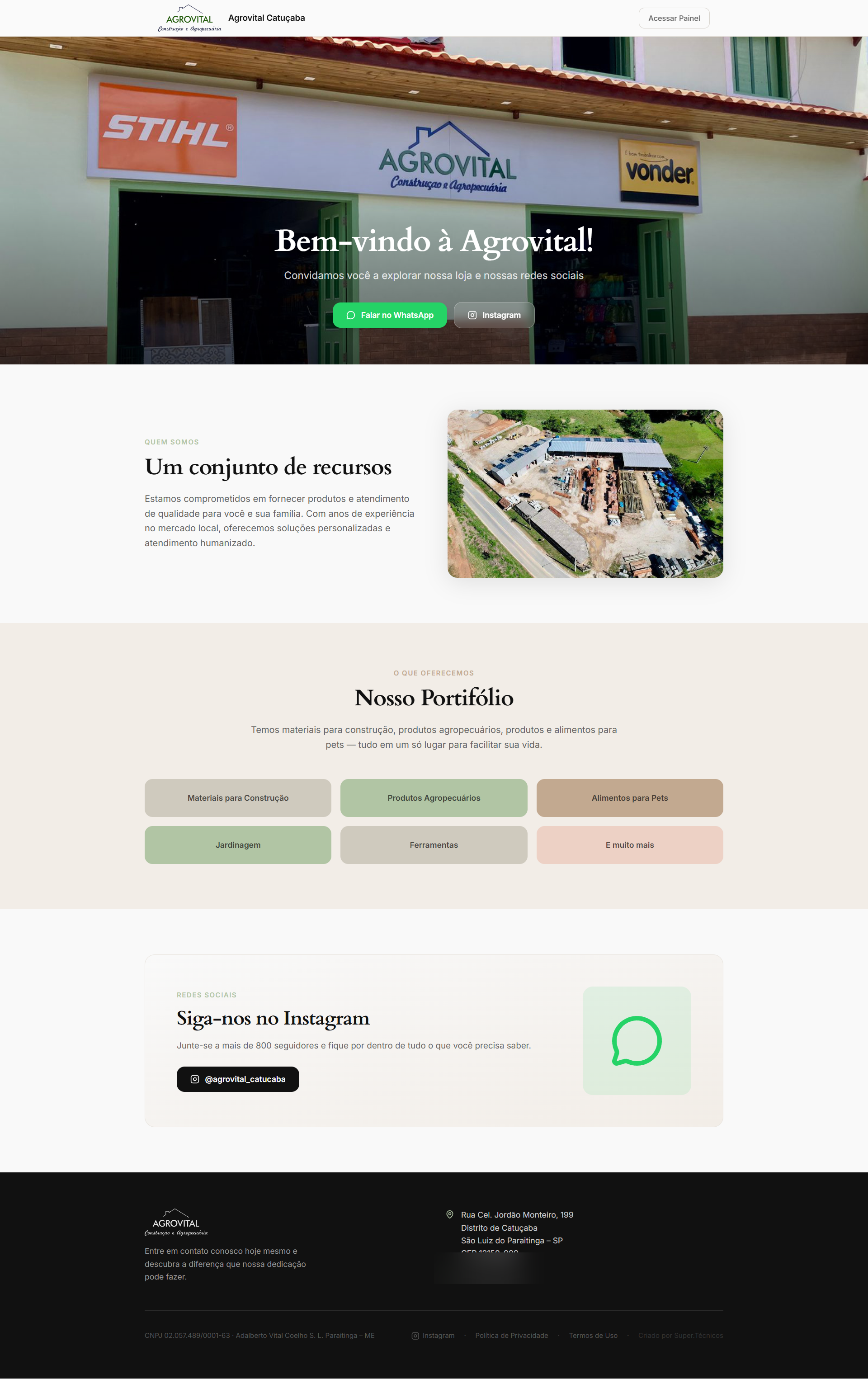 Agrovital — Atendimento automatizado e operação sob controle 1