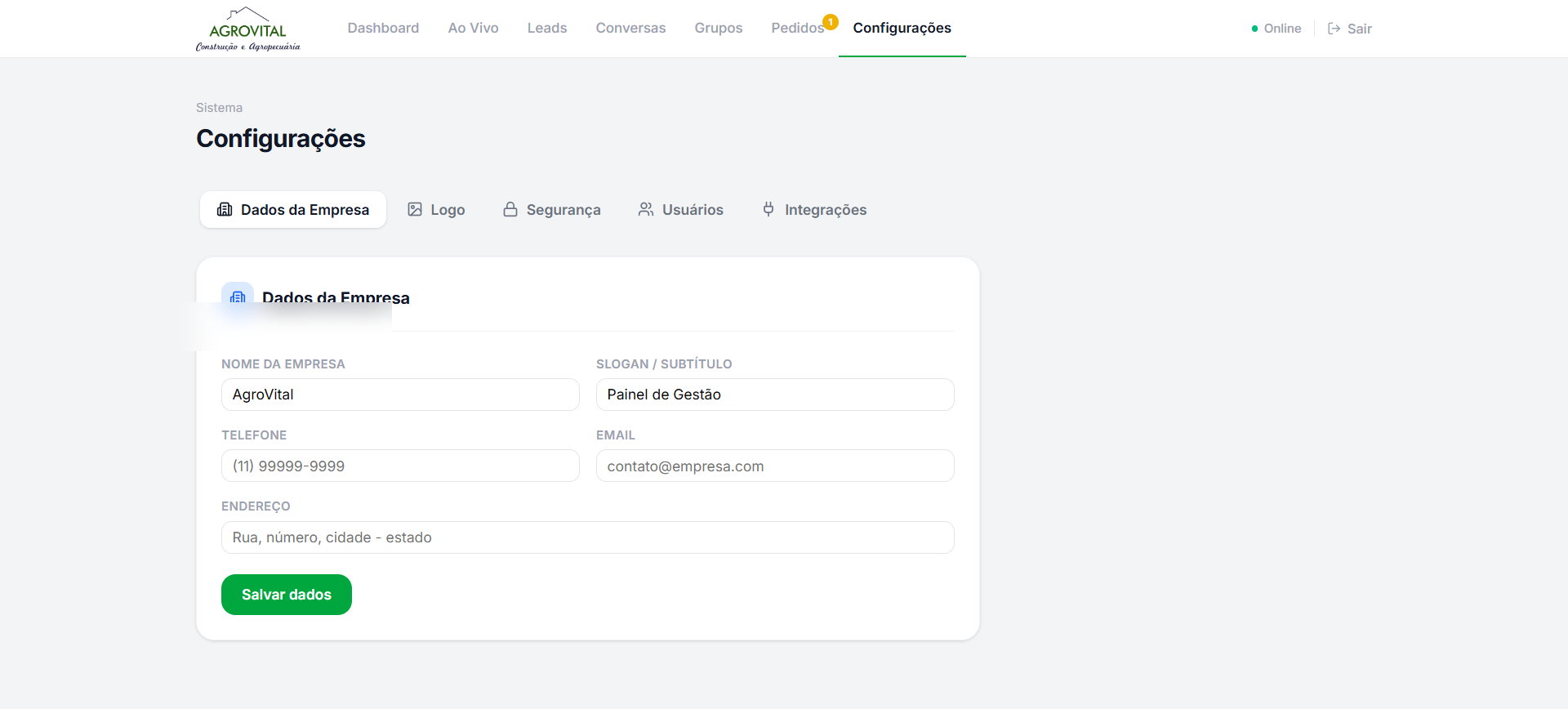 Agrovital — Atendimento automatizado e operação sob controle 3